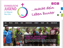 Tablet Screenshot of evangelische-jugend.info